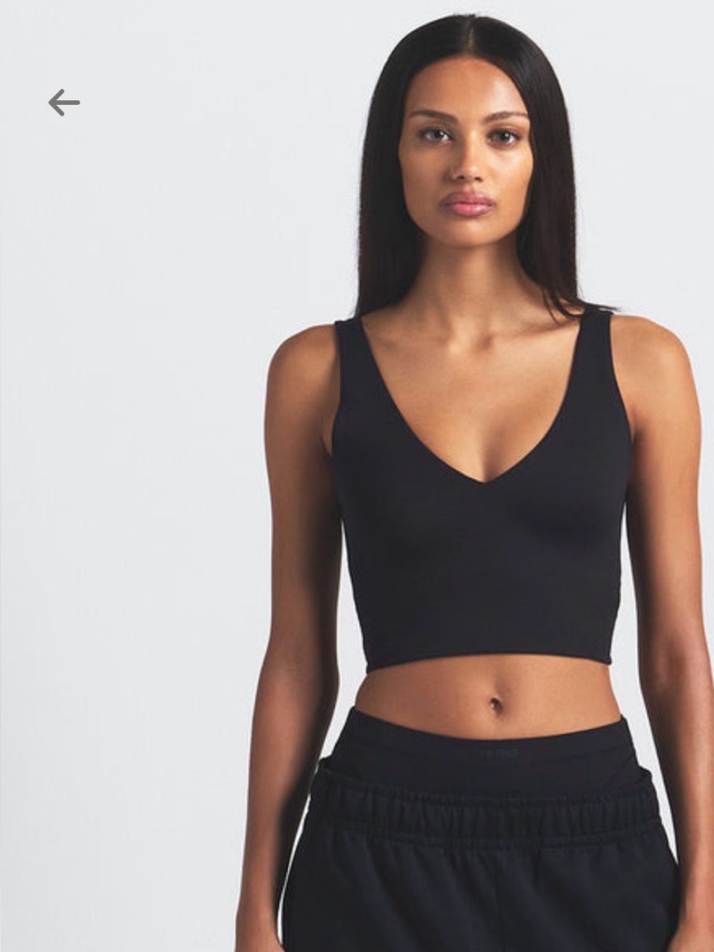 Skims x Nike matte v-neck longline